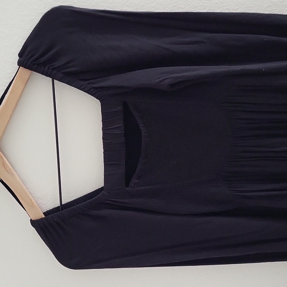 Fit and Flare Puff Sleeve Smocked Mini Dress - Picture 3 of 6